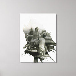 Gamla fotoplatterbilder canvastryck