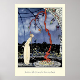 Gamla Fransk Fairy Tales: A Träd av marvelous Beau Poster