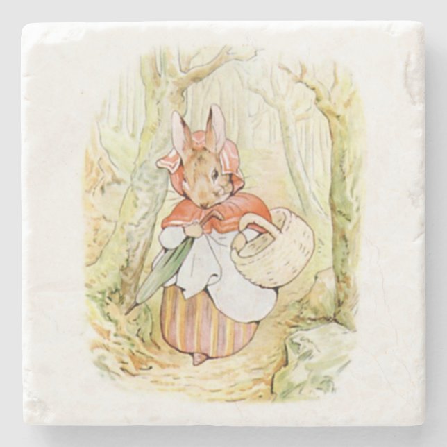 Gamla fru Rabbit (Little Red Riding Huva) (B Potte Stenunderlägg (Framsidan)
