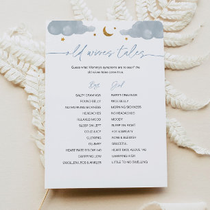 Gamla fruar pratar med Twinkle Star Baby Shower Ga Inbjudningar