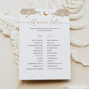 Gamla fruar pratar med Twinkle Star Baby Shower Ga Inbjudningar