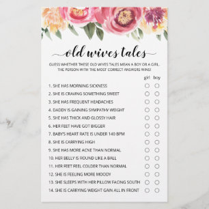 Gamla fruar pratar Spame Baby Shower party-spel