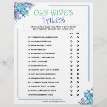 Gamla fruar Tales [blå Blommigt]