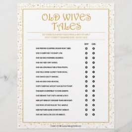 Gamla fruar Tales [Golden Sparkles] Brevhuvud