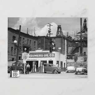 Gamla Gas Station, 1930-talet Vykort