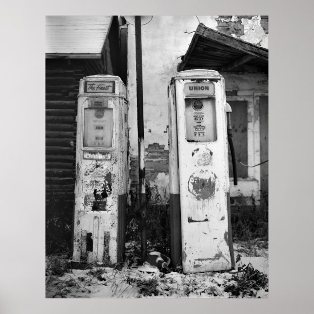 Gamla gasPumps Poster (Framsidan)