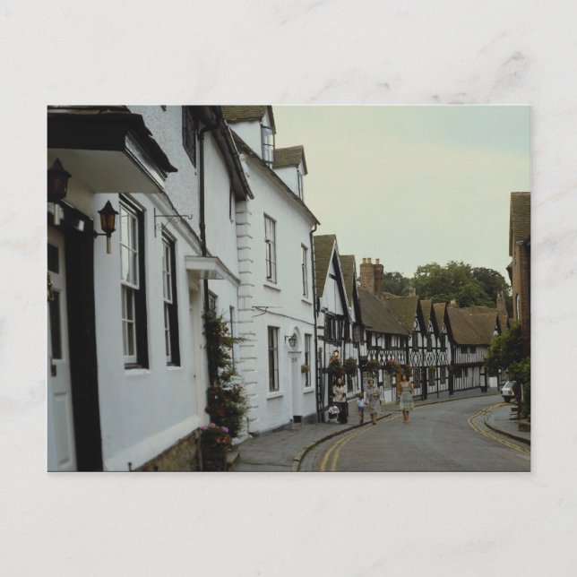 Gamla gatan, Warwick, Rhode island, USA Vykort (Framsida)