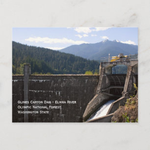Gamla Glines Canyon Dam Vykort