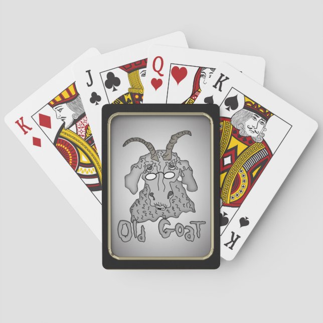 Gamla Goat Funny Goat Bicycle®-spelkort Casinokort (Baksidan)