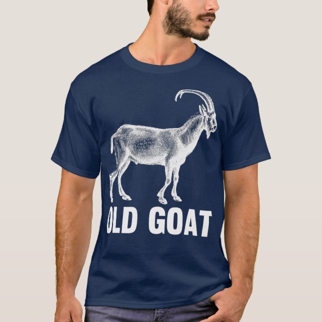 Gamla Goat Funny Goats Farmer Design T Shirt (Framsida)