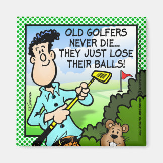 Gamla Golfer Magnet