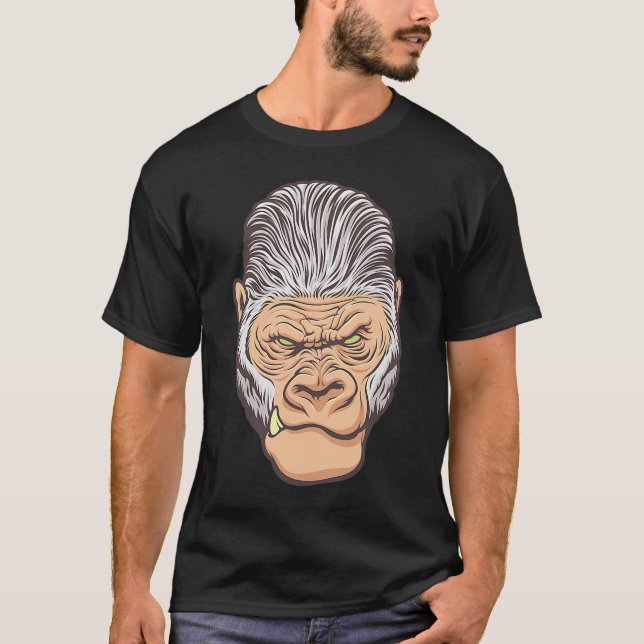 Gamla Gorilla är mitt andliga djur T Shirt (Framsida)