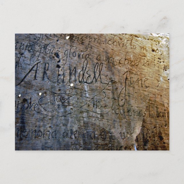 Gamla Graffiti i Torn i London Vykort (Framsida)