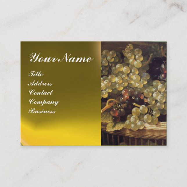 GAMLA GRAPVINEYARD,RED VAX SEAL VISITKORT (Framsida)