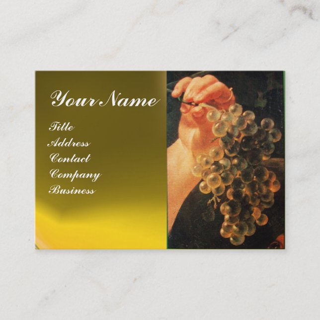 GAMLA GRAPVINEYARD,RED VAX SEAL VISITKORT (Framsida)