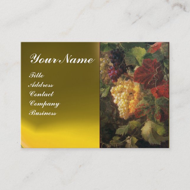 GAMLA GRAPVINEYARD,VIN TASTING PARTY RED VAX SEAL VISITKORT (Framsida)