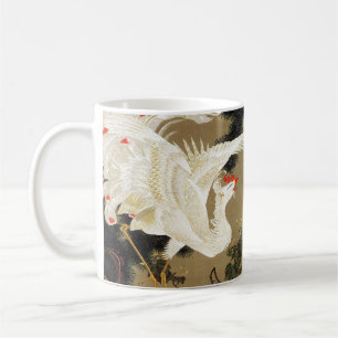 Gamla Gräs Träd och vit Phoenix av Ito Jakuchu Kaffemugg