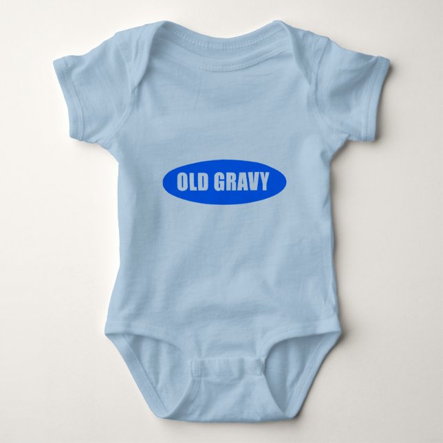 Gamla Gravy Logotyp Baby Bodykostym T Shirt (Framsida)