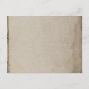 Gamla Grungy Nedfläckad Kraft Papper Vykort