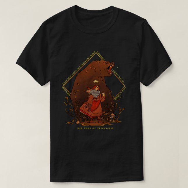 Gamla gudar av Appalachia Witch Queen och Barthol T Shirt (Design framsida)