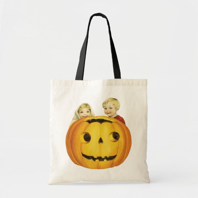 Gamla Halloween, Jack-o-lantern (Pumpkin) Tygkasse (Framsidan)