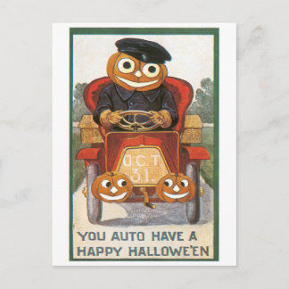 Gamla Halloween, Pumpkin-chaufför Vykort