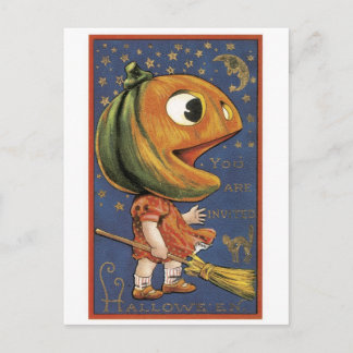 Gamla Halloween, Pumpkin-flicka Vykort