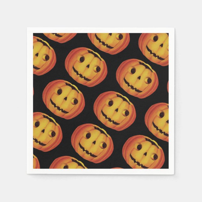 Gamla Halloween, Pumpkin (jack-o'-lantern) Pappersservett (Framsidan)