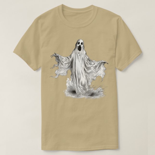 Gamla Halloween Spöken (2) T Shirt (Design framsida)