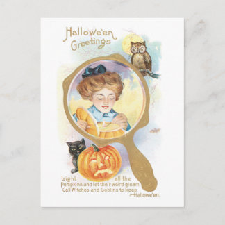Gamla Halloween Vykort