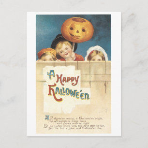 Gamla Halloween Vykort