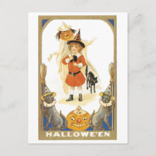 Gamla Halloween, Witch-flicka Vykort