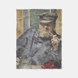 Gamla havet-Hund (av Henry Scott Tuke) Fleecefilt