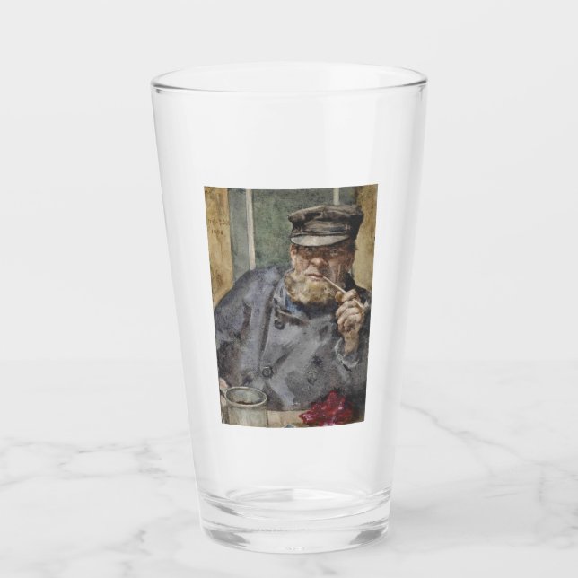 Gamla havet-Hund (av Henry Scott Tuke) Glaskopp (Framsida)