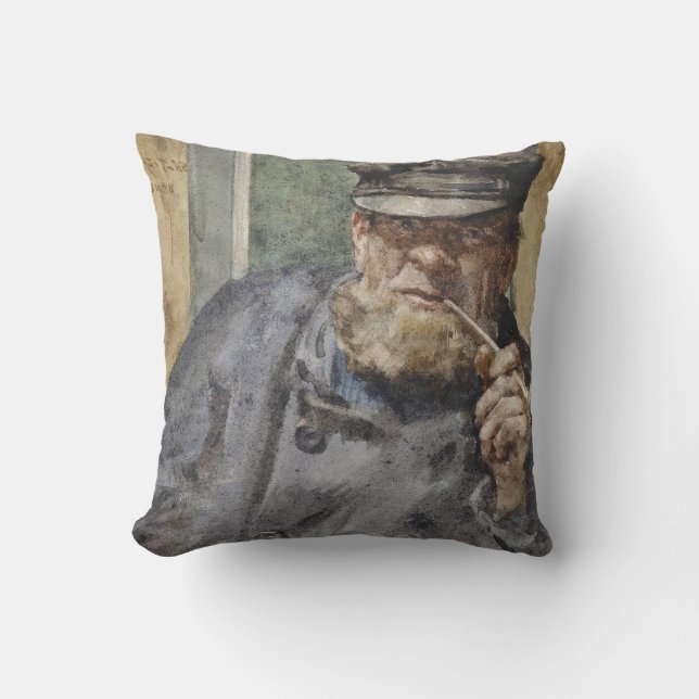 Gamla havet-Hund (av Henry Scott Tuke) Kudde (Framsida)