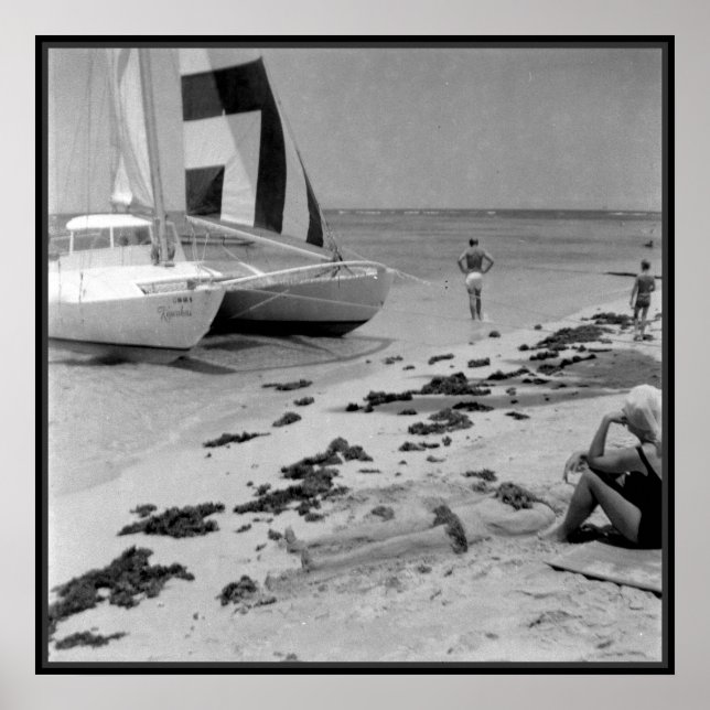 Gamla Hawaii-stranden Poster (Framsidan)