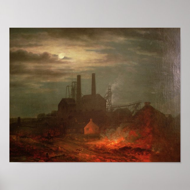 Gamla Hetton Colliery, Newcastle Poster (Framsidan)