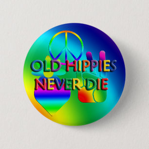 Gamla Hippies dör aldrig Knapp