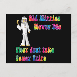 Gamla hippies vykort