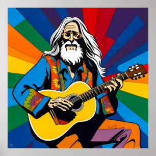 Gamla Hippy Poster