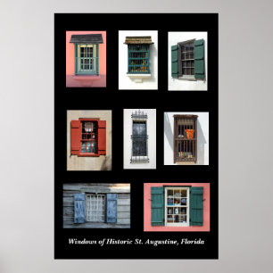Gamla historikcentret Augustine, Florida Poster