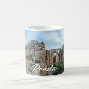 Gamla historiska bron i Ronda, Spanien Kaffemugg