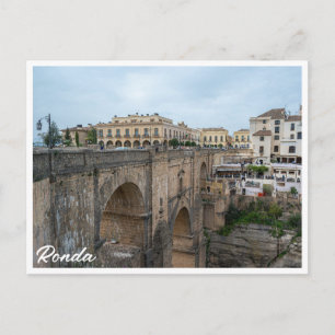 Gamla historiska bron i Ronda, Spanien Vykort