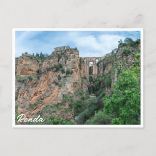 Gamla historiska bron i Ronda, Spanien Vykort