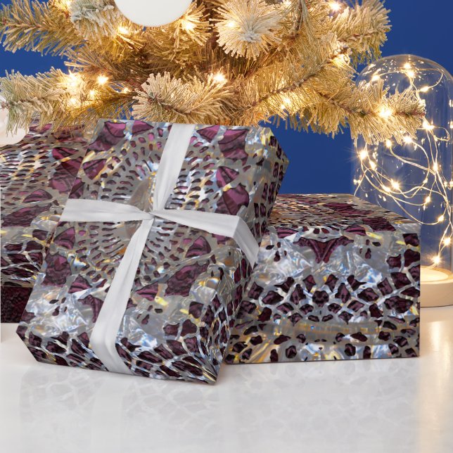 Gamla Hollywood Chic Elegant Amythesa Wrapping Pap Presentpapper (Helgdagar)