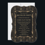Gamla Hollywood Guld Underbar Gatsby Bachelor Part Inbjudningar<br><div class="desc">Gamla Hollywood Guld Black Underbar Gatsby Bachelor Party. Glam,  Vintage kort med en Underbar Gatsby art deco stil,  en gammal Hollywood i rymden 1920,  med faux guld-övertäckning och glatt typsnitt. Använda Anpassa verktyg för att lägga till information. För mer,  besök min gamle Hollywood Underbar Gatsby Collection.</div>