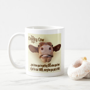 Gamla Humor, Cheeky Cow, Wee. Kaffemugg