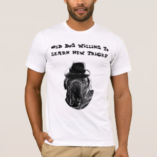 Gamla Hund som vill lära sig nya trick Mastiff Art T Shirt