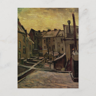 Gamla hus i Antwerpen i Snö, Vincent van Gogh Vykort
