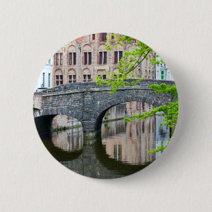 Gamla hus i Brygge, Belgien Knapp